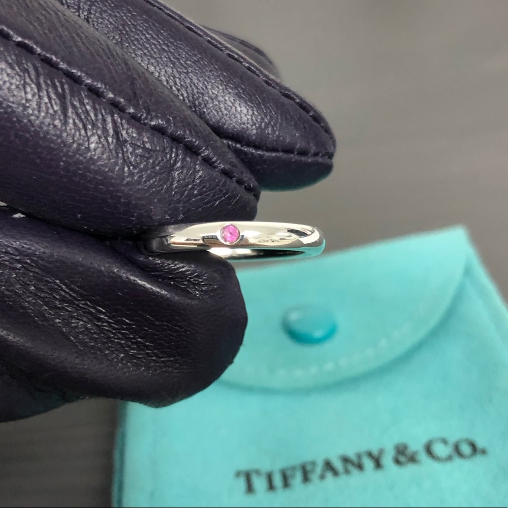 Tiffany & Co. Elsa Peretti Band w Pink Sapphire
